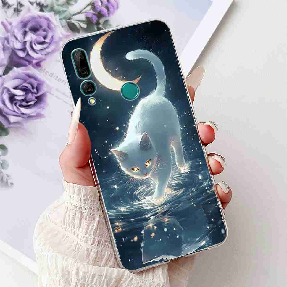 Для Huawei Y9 Prime 2019 6.59" Чехол Милая Девочка с Шариком Цветок Мягкий Силикон ТПУ Чехол Для Huawei Y9Prime 2019 STK-L21 Оболочка Телефона