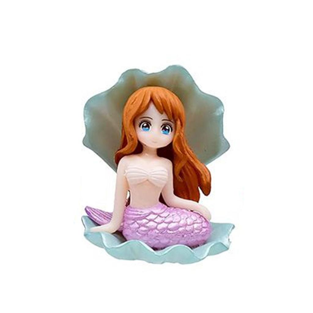 Aquariums Plastic Ornaments Small Floating Mermaid Decorations Betta Fish Tanks Accessories Landscape Decors 2.6" High