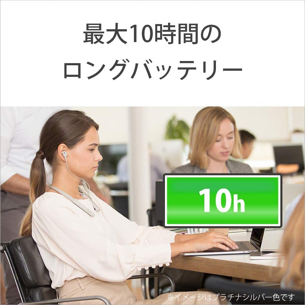 Sony Wireless Noise Canceling Earphones High Resolution Compatible Amazon Alexa Installed Bluetooth Up To 10 Hours of Continuous Playback DSEE