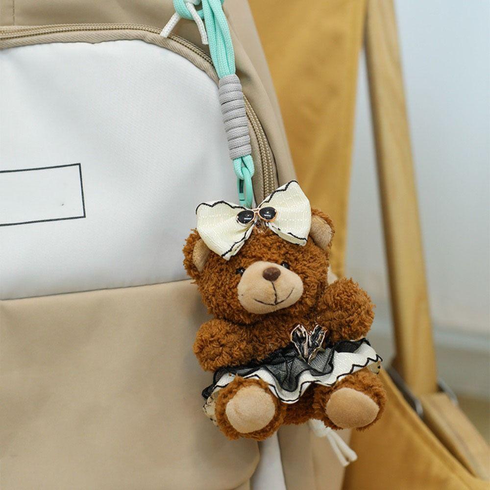 Украшения Медведь Брелок Милый Автомобильный Брелок Креативные Мягкие Куклы Рюкзак Декор