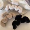 New Korean Autumn Winter M-shaped Plush Hair Claw For Women Large Hair Clip Headwear Fashion Shark Clip Hair Accessories