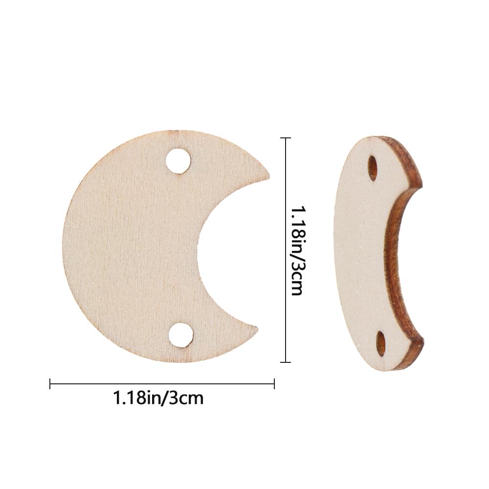 Holes Ring Clips Embellishments Wood Slices Wooden Circle Discs Tags Plaque Board Hanging Label