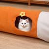Складной туннель для кошек с мячиком, саморазвлекательная палатка для кошек, интерактивный туннель для кошек, устойчивый к царапинам, для тренировок