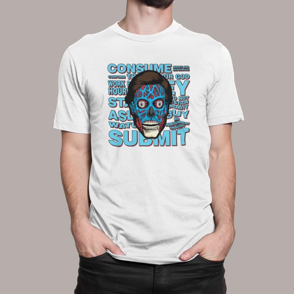 They Live T Shirt Retro Horror 80s Scifi Alien Adults Kids