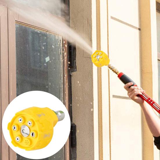 Насадка для мойки высокого давления 6 в 1, быстросменная насадка высокого давления, регулируемая насадка для мойки высокой мощности с быстроразъемным соединением 1/4 дюйма