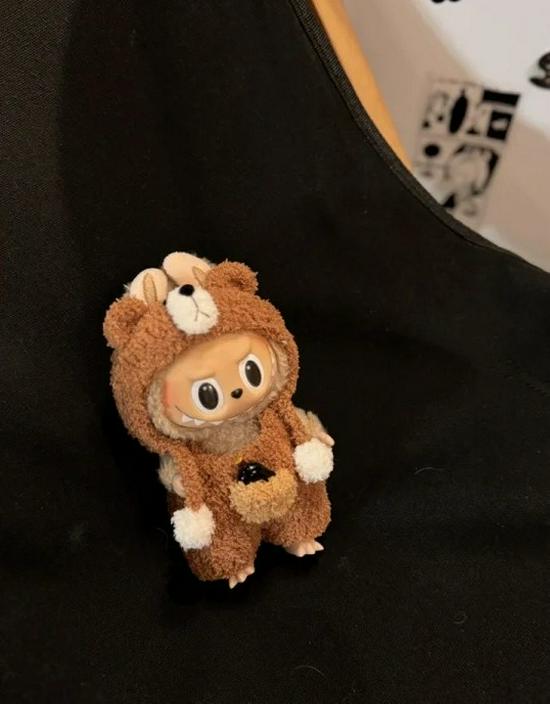 Кукольная одежда Labubu Three Generations - 17 см, наряды для кукол в виде бьющегося сердца, в виде макарон, из винила