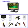 7 Inch HD LCD Parking Display 1024X600 Car Rear View Camera Monitor 12V/24V Reversing Camera Screen Rotating with Sunshade