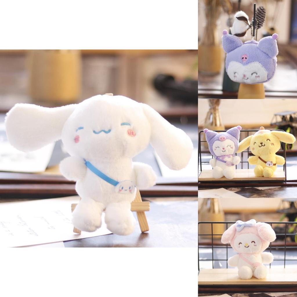 Super Soft Sanrio Kuromi Melody Cinnamoroll Plush Toy Backpack Decorations