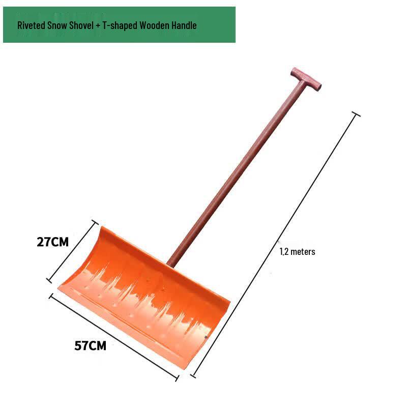 Heavy Duty All-Steel Quenched Snow Shovel and Pusher