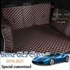Leather Car Trunk Mat For Mercedes-Benz GLS Class 2016- Cargo Liner Accessories Interior Boot