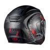 OGK KABUTO Motorcycle Helmet Jet EXCEED DARKNESS Flat Black Red (Size XS)