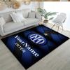 Inter Milan Customize Your Name Floor Rug Office Rug Design for Bedrooms Foyer Kitchen Game Room Antislip Carpet Anime Office Decor Best for Christmas