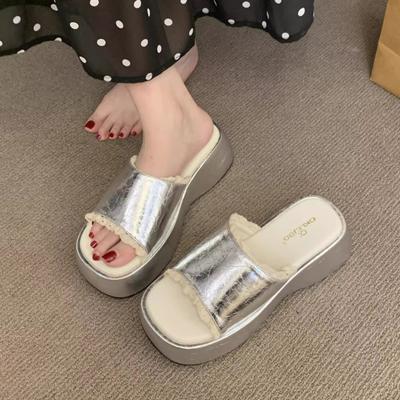 Балетки на платформе, женские шлепанцы, повседневная новая летняя обувь 2025, трендовые сандалии с ремешком на пятке, женские шлепанцы, пляжные слайды, zapatos