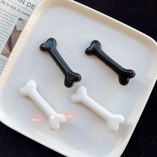 4 шт. Заколки для волос для девочек в форме косточки, нескользящие, зажимы для волос, инструмент для укладки густых тонких прямых волос, на день рождения