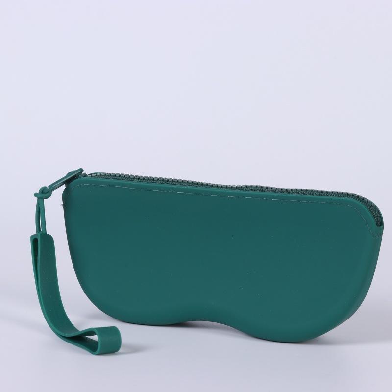 Custom OEM/ODM Eco-Friendly Silicone Sunglasses Case with Zipper Closure