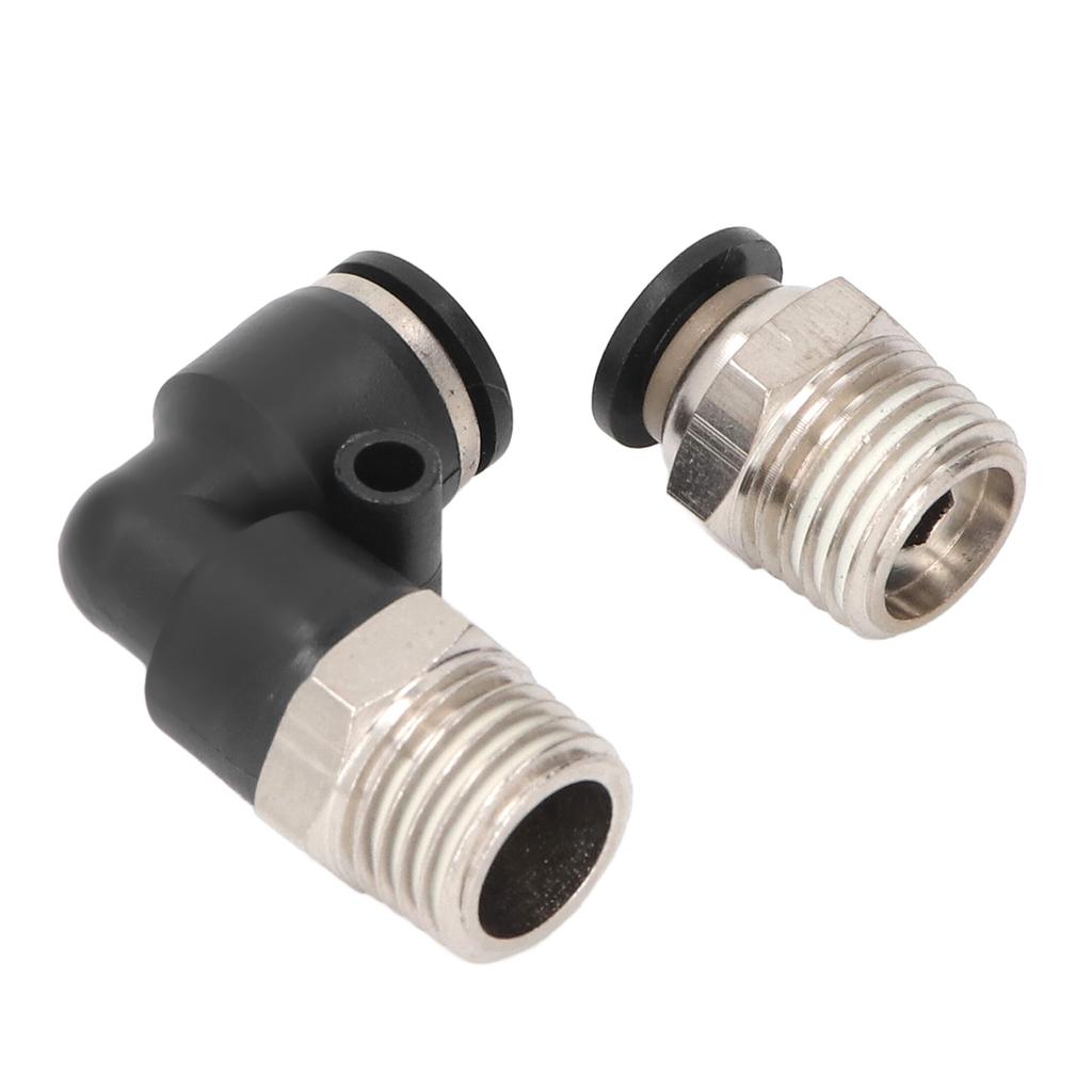 30PCS Set Pneumatic Fittings Kit 1/4in Outer Diameter 1/4 In NPT Thread Air Hose Connector Set