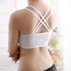 Корейская мода Бретели для бюстгальтера Закрытая грудь Девушка Спина Крест Нижняя майка EMA