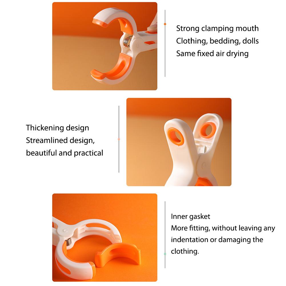 3/6 шт. Большие зажимы для полотенец Ветрозащитные Фиксированные Прищепки для сушки одежды Многоразовые Нескользящие Многофункциональные для пляжных стульев