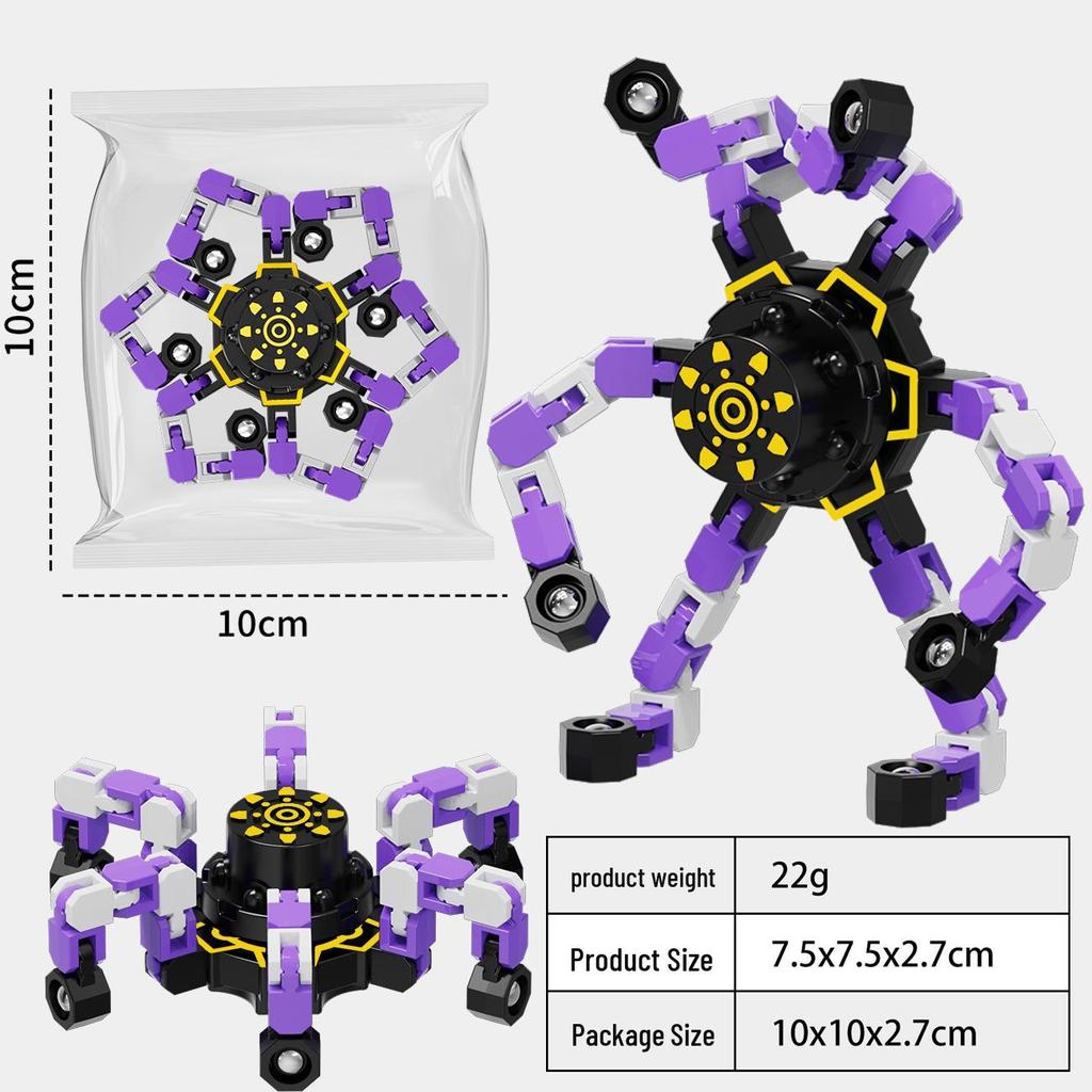 Деформируемая светящаяся игрушка-гироскоп: Образовательный механический фиджет для детей