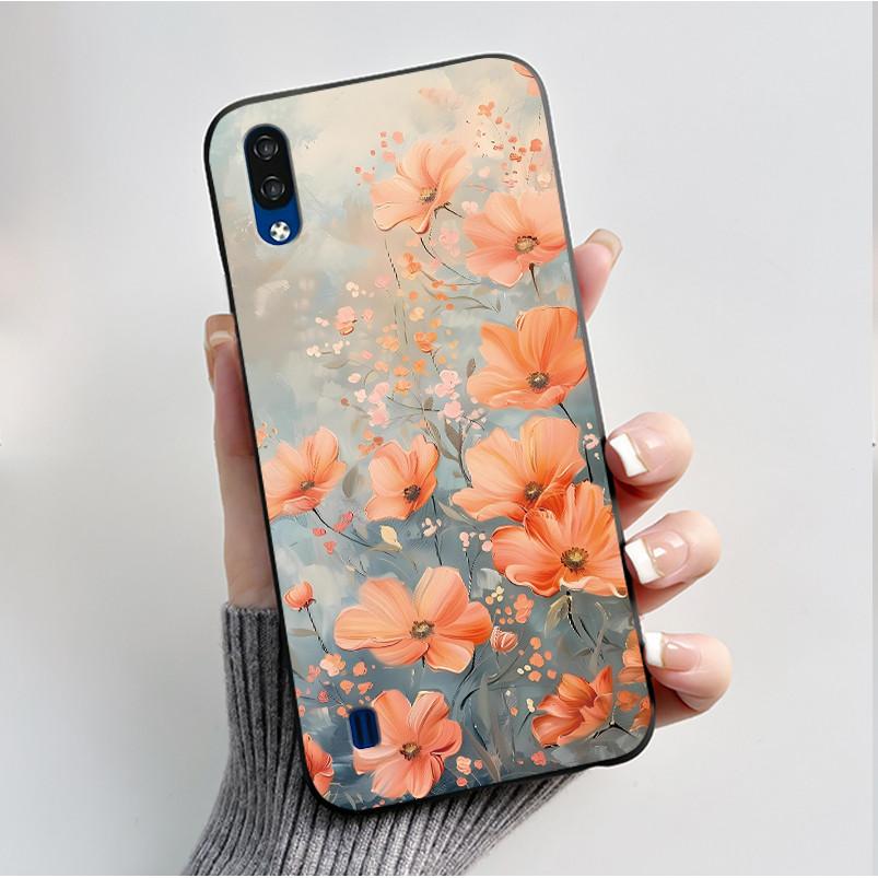Чехол для телефона ZTE Blade A51 Lite / A5 2020, Роскошный модный, с бабочками и цветами, Черный, Мягкий ТПУ, Силиконовая задняя крышка