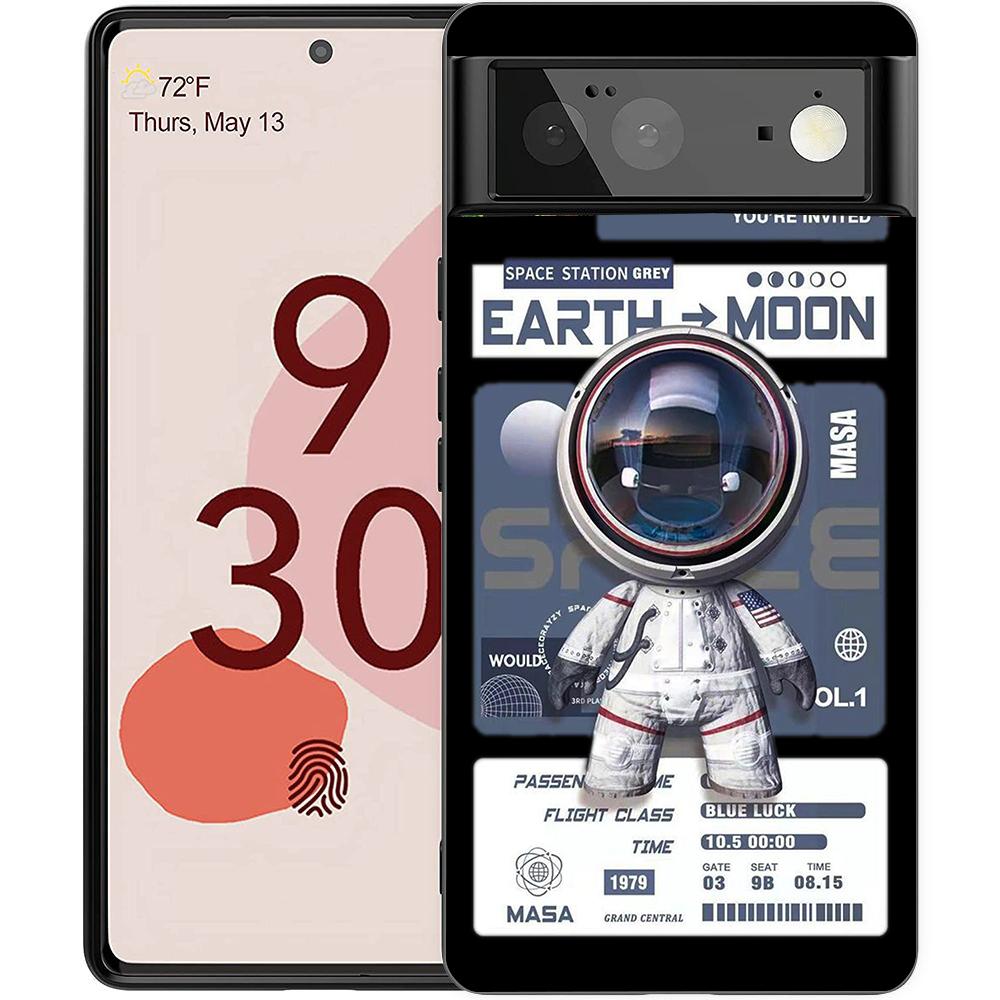 Чехол для телефона Астронавт для Google Pixel 8 7 6 7A 6A Pro 5G Ударопрочный Силиконовый Мягкий 9 Pro XL 8 Pro 5G Оболочка TPU Сумка Чехлы