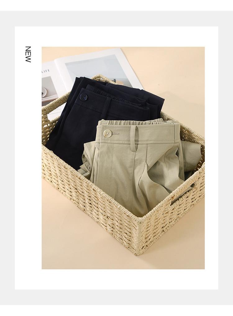 Minimalist commuting casual harem pants for women in spring 2026, fashionable, loose and versatile, slimming and sickle shaped nine inch pants
