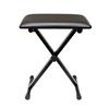 AKOZLIN Folding X-Shaped Piano Chair with Keyboard Bench, 3-Level Height Adjustment, Non-Slip, Black, 16.5" W x 12.5" D x 14.5" H (42/47/50cm)