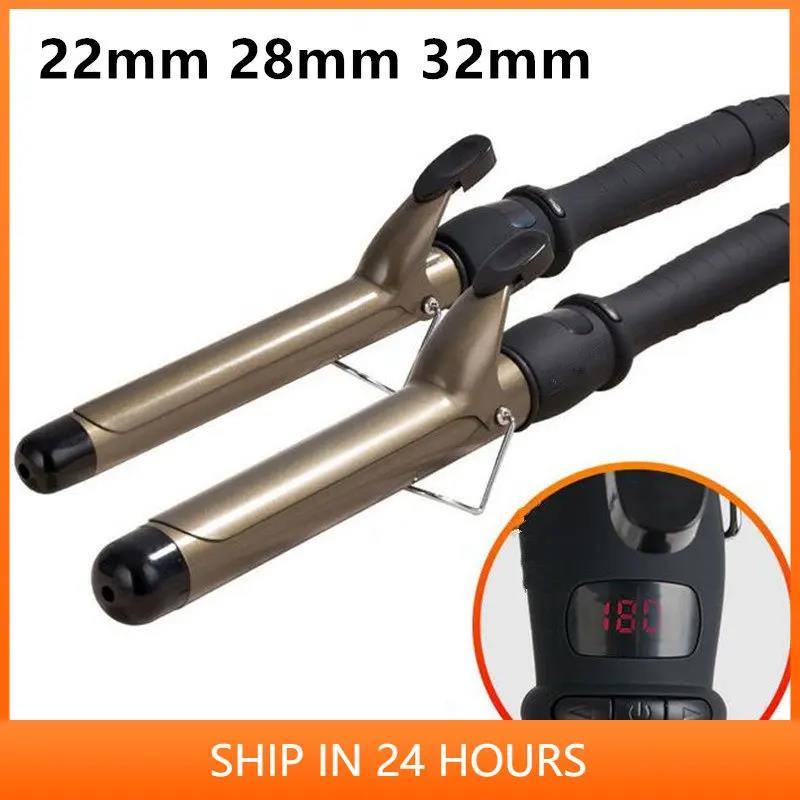 Professional 22mm 32mm LCD Hair Curler Adjustment Temperature Hair Curler Ceramic Curling Roller Wand Wavers Styling Tool Good product 1