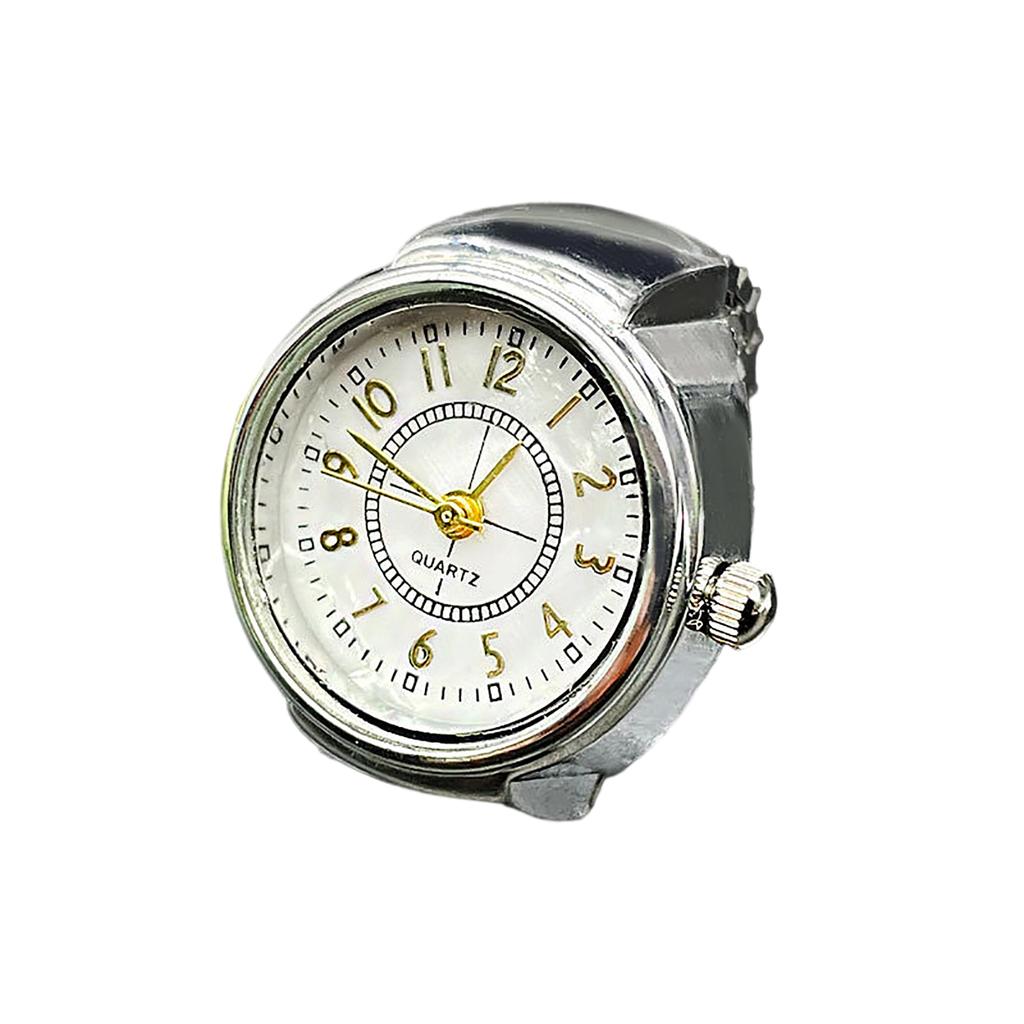 Ring Watch Fashion Square Ring Shape Watch Personality Creative Retro Style Ring Electronic Watch