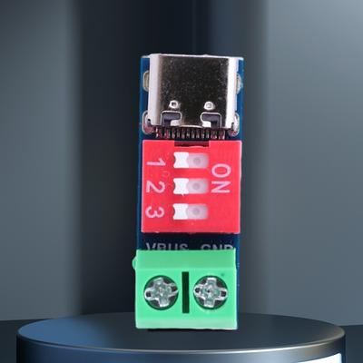 Модуль платы триггера PD Высокоскоростное зарядное устройство Power Delivery Повышающий модуль USB Type-C 100 Вт Разъем напряжения Аксессуары для источника питания
