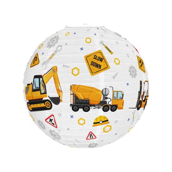 Экскаватор Бумажные Фонарики Строительная Тематическая Вечеринка Декор Праздничная Атмосфера Создатель Дверей Спальни Гостиной