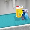 Under-Sink Mat Anti-slip Silicone Waterproof Multipurpose Under-Sink Shelf Liner Drip Tray Kitchen Bathroom Cabinet Protector Pad Kitchen Supplies