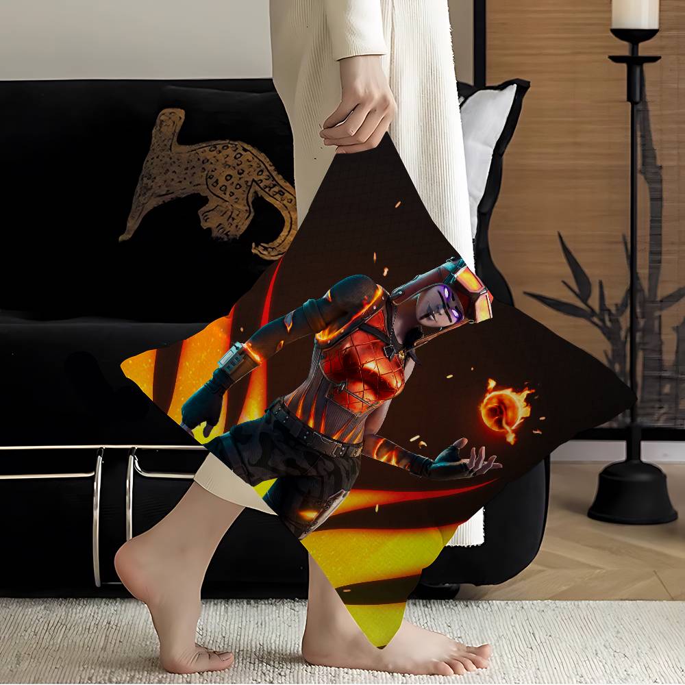 Cartoon Game FFortniteS Cushion Cover Inches Farmhouse Decor Home Throw Pillow Covers For Couch Decorations