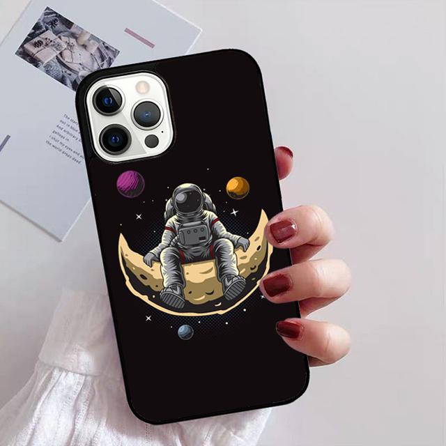 Чехол для телефона с изображением космического астронавта для iPhone 11 12 13 14 Pro Max mini XR XS SE 2020 6 7 8 Plus Samsung S21 S22 Coque Funda