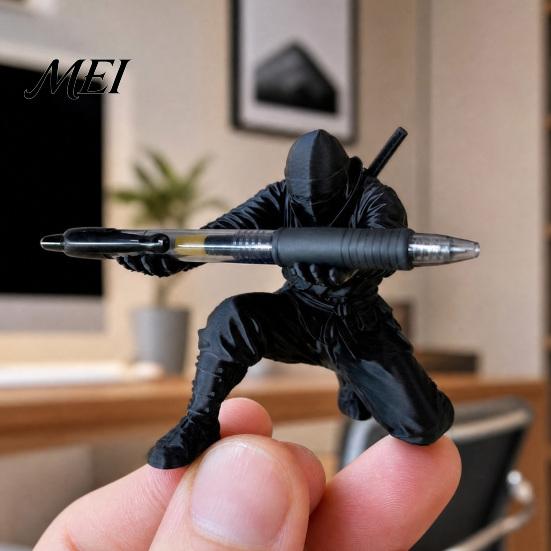 Универсальный держатель для ручек, 3D-печатный держатель-ниндзя, Уникальная фигурка, Креативный компактный настольный органайзер, Декоративное изделие для рабочего стола, Декоративный стакан для хранения