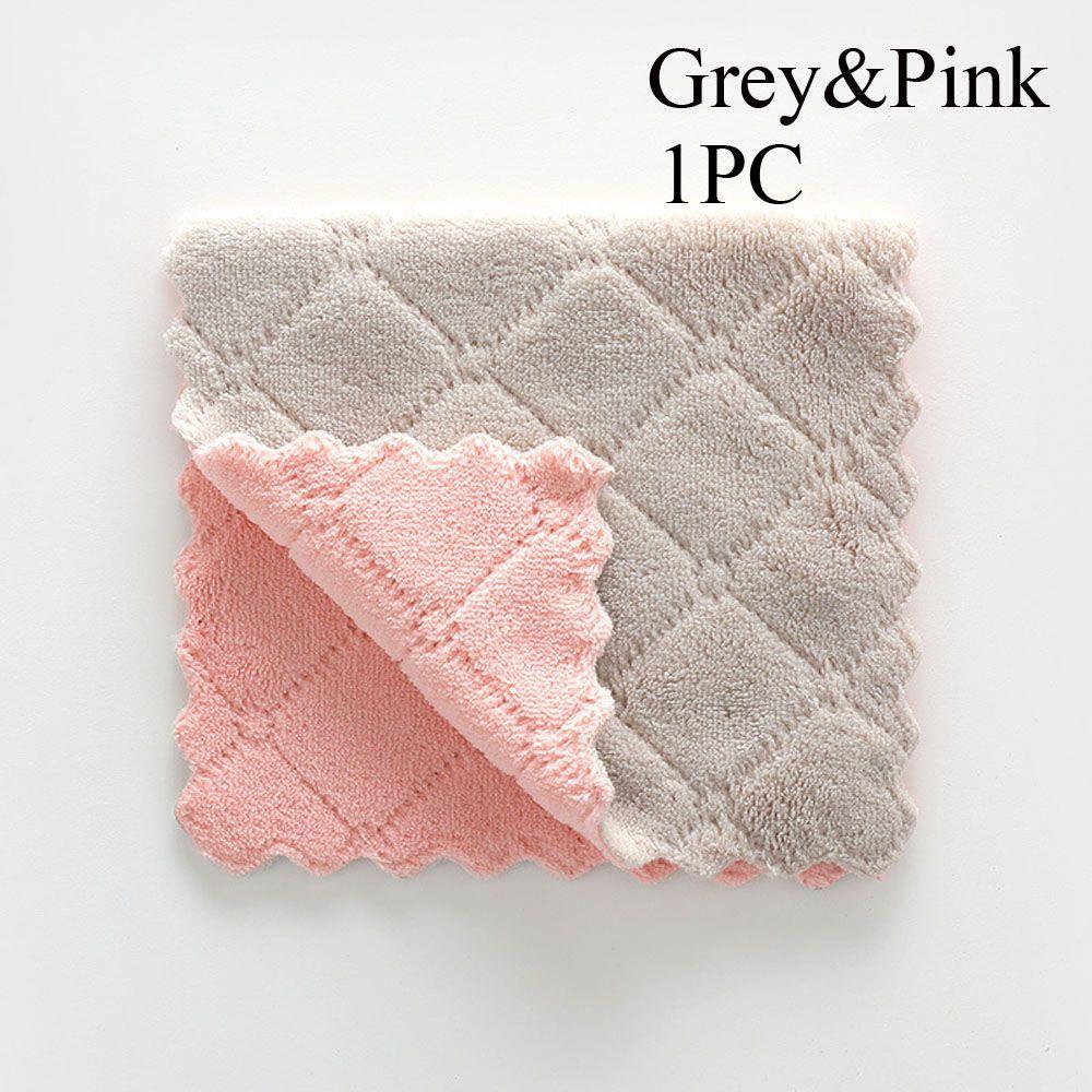 Tableware Household Microfiber Kitchen Scouring Pad Non-stick Oil Rags Clean Cloths Cleaning Towel