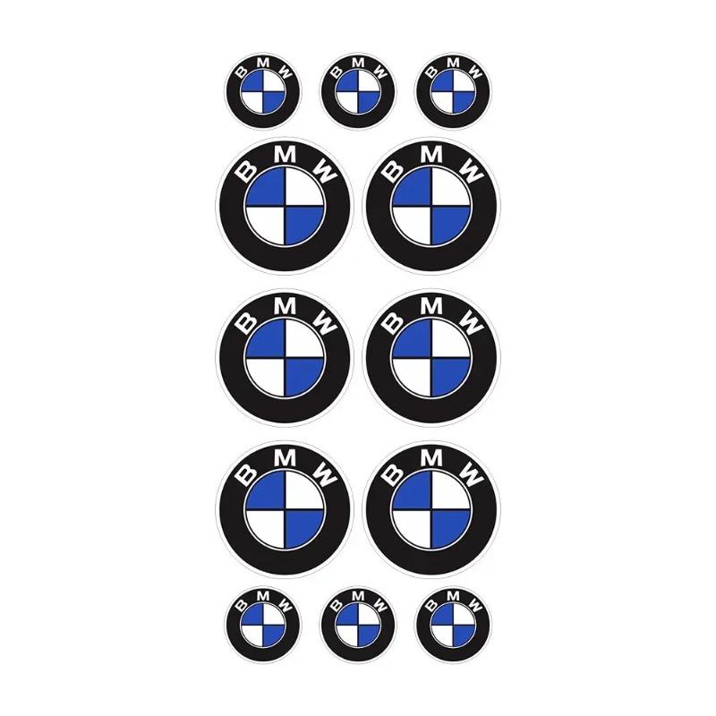 Круглая 3D светоотражающая водонепроницаемая наклейка с логотипом BMW для мотоциклов S1000 RR R1250 GS, декоративная мягкая наклейка для гонок.