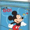 Parure de lit enfant Disney Mickey - Housse de couette 1 personne 140x200 cm + taie d'oreiller 63x63 cm - Bleu