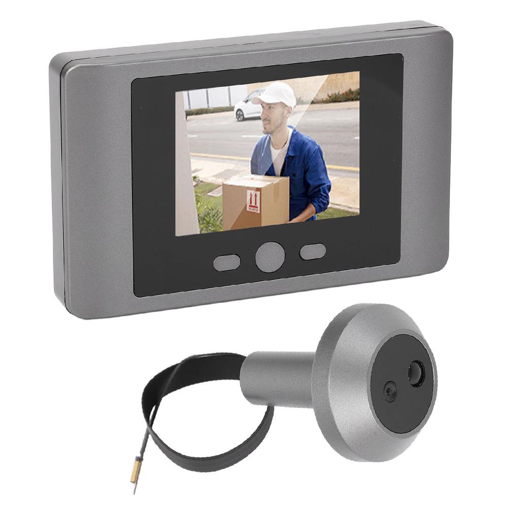 Цифровой дверной глазок 2,8-дюймовый ЖК-дисплей с ночным видением и инфракрасным датчиком движения, входная дверная камера-глазок