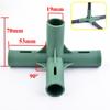 2/5/10Pcs 19mm Garden Plant Support Two- Way Three-way Four-way Connectors Greenhouse Frame Building Joints Fixed Accessories