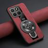 For Magsafe Wireless Charging Cover For 15T Pro 17T Pro PU Leather Shockproof Ring Stand Holder Case For 17 Max