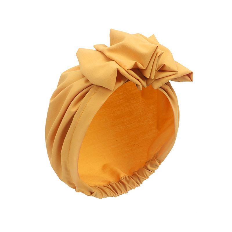 1PC Cotton Headband Head Wraps Solid Color Elegant Turban Hat Bandana Headwrap Retro Style Muslim Cap Beauty Headscarf