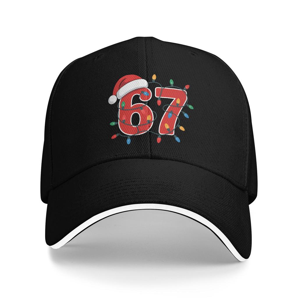 Bruh Six Seven Monsters Baseball Cap Casual Funny Brainrot Meme Sandwich Hats Unisex Style Adjustable Dad Hat Sport
