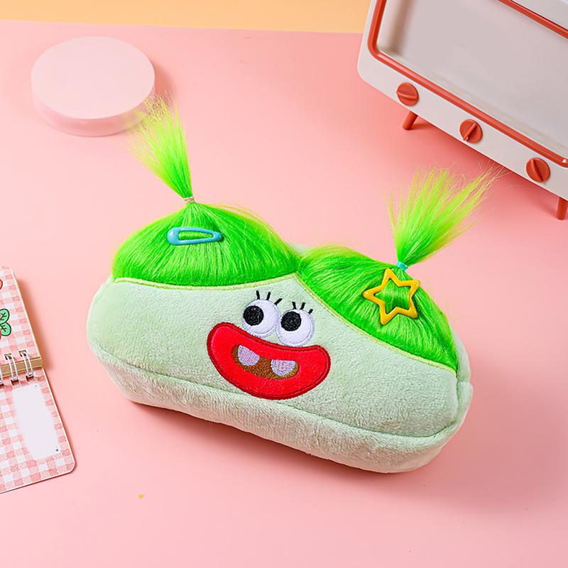 Взрывная Прическа Кукла Урод Плюшевая Кишка Ручка Сумка Большие Глаза Монстр Милая Девушка Сердце Сумка для Хранения Плюшевая Игрушка Пенал