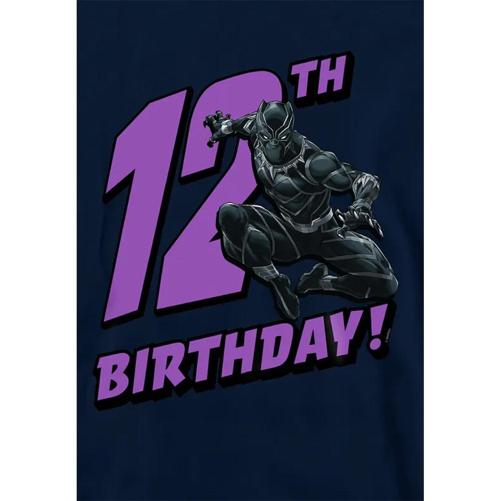 Black Panther Childrens/Kids 12th Birthday Hoodie