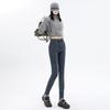 Casual Versatile Jeans Women's 2025 Winter New Thin Elastic Tight Body Hip Lift Piled Thickened Pants