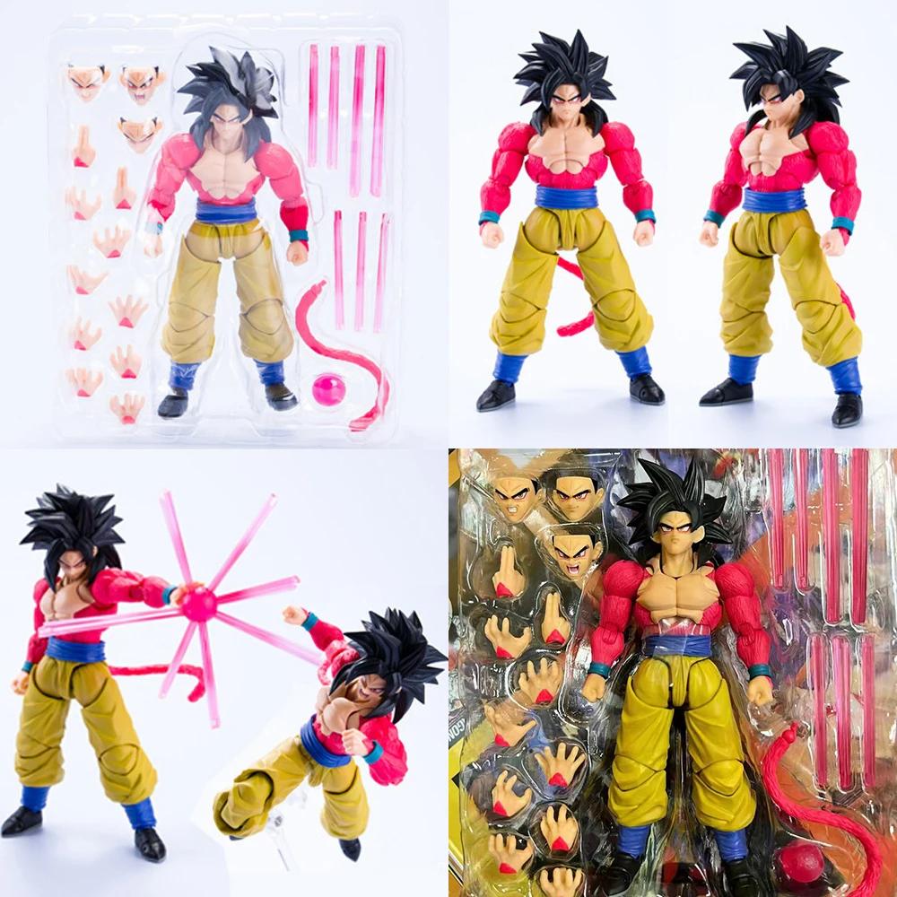 Фигурки SHF Dragon Ball GT Супер Сайян 4 Веджета Сон Гоку Фигурка Действия ПВХ Подвижная Коллекционная 16см Аниме Гоку Гогета Модель Игрушки