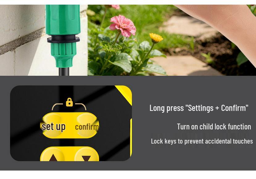 Solar-Powered Automatic Flower Watering Timer System
