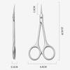 Stainless Steel Russian Cuticle Nippers Set with Precision Curved Tip for Manicures
