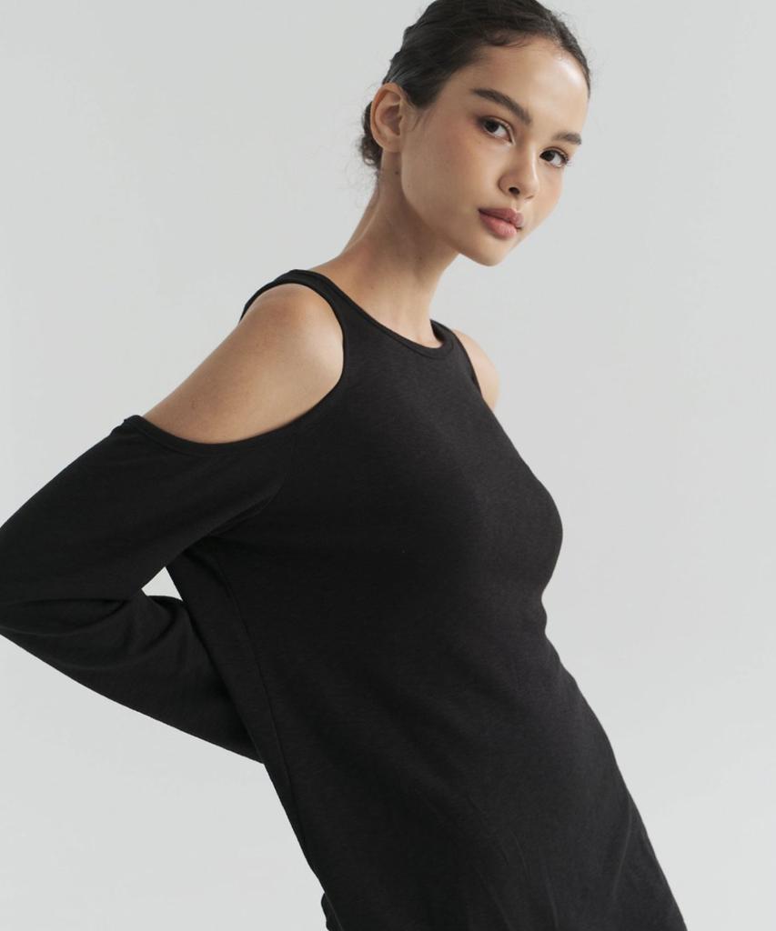 FOETTE Long Sleeve Cover-Up - Black